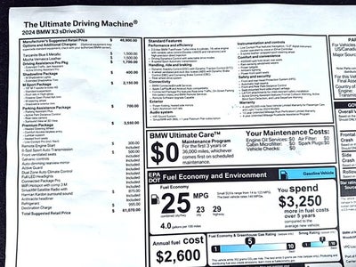 2024 BMW X3 sDrive30i